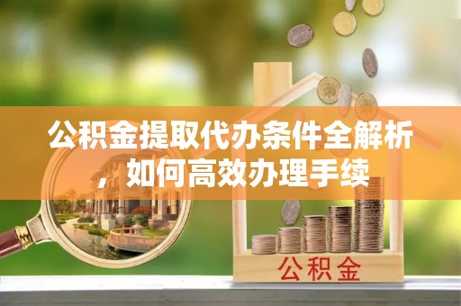 田东公积金提取代办条件全解析，如何高效办理手续