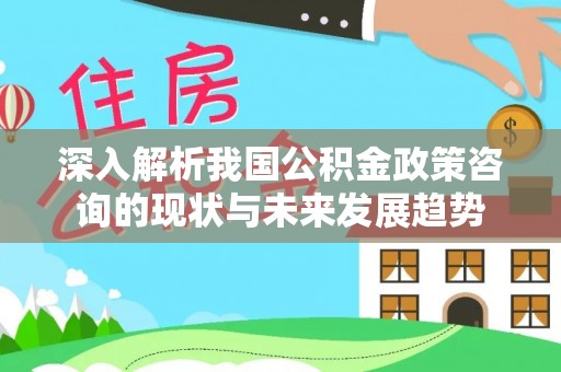 田东深入解析我国公积金政策咨询的现状与未来发展趋势