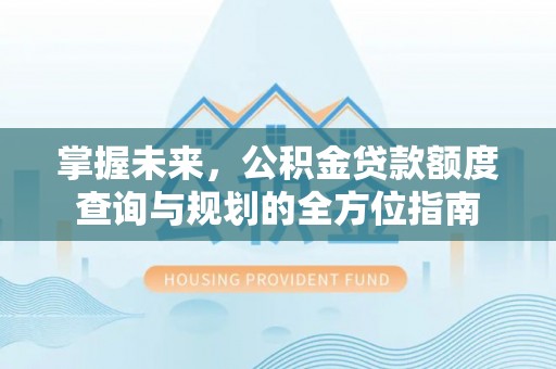田东掌握未来，公积金贷款额度查询与规划的全方位指南